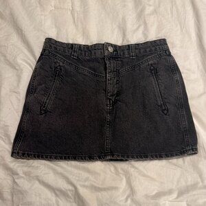 BDG Black Denim Mini Skirt